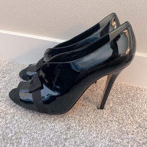 Dolce & Gabbana peep toe booties.